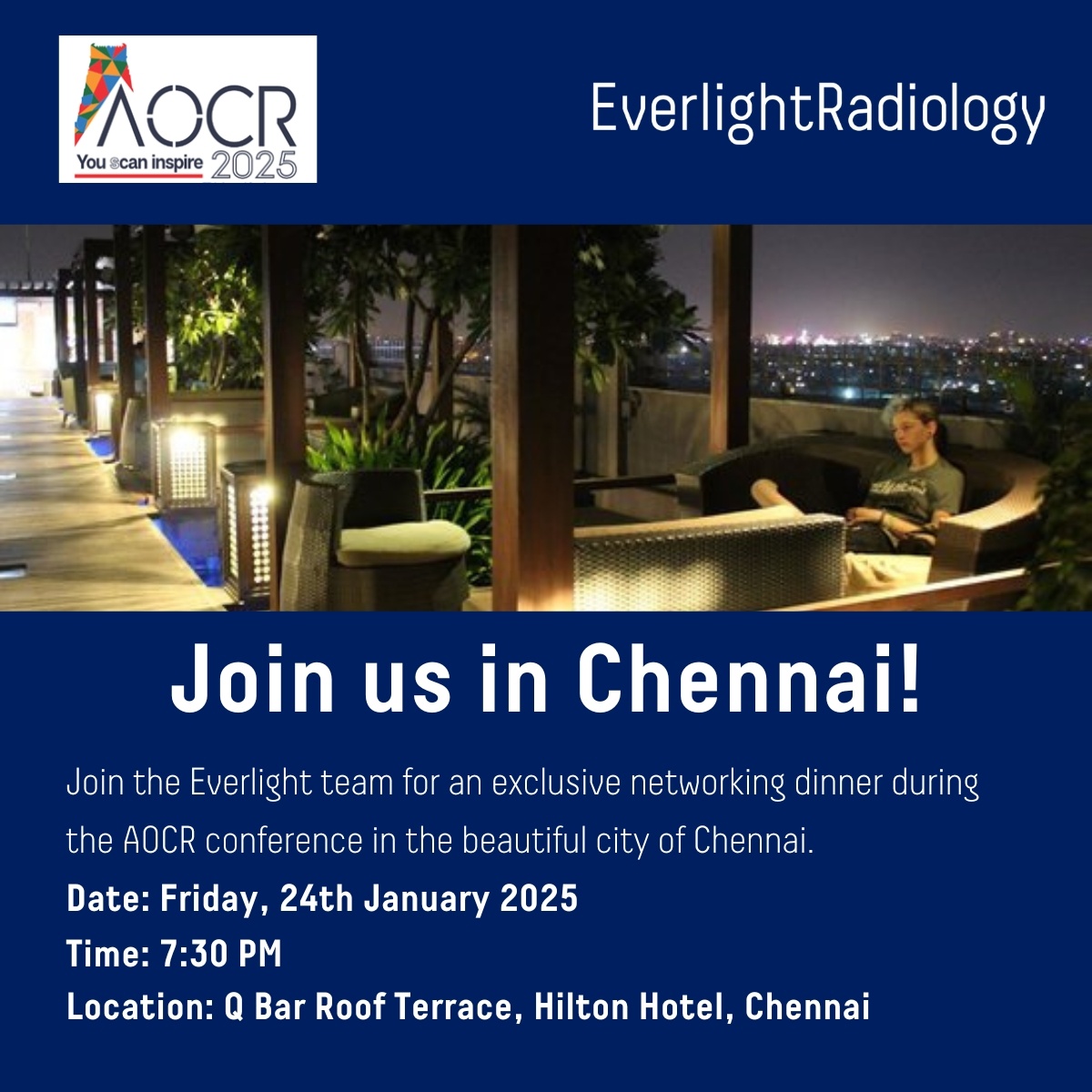 Connect with the Everlight team at AOCR in Chennai this January