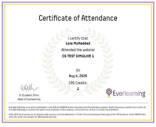 CG TEST SIMULIVE 1 Certificate