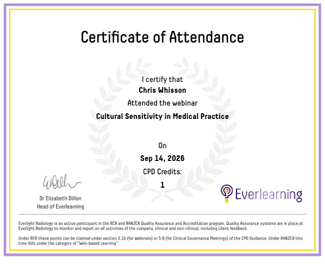 Cultural Sensitivity in Medical Practice Certificate