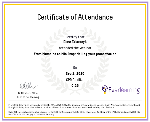 From Mumbles to Mic Drop: Nailing your presentation Certificate