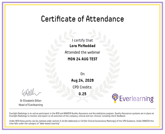 MON 24 AUG TEST Certificate
