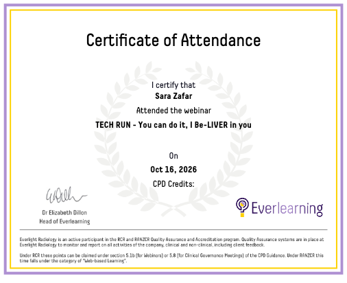 TECH RUN - You can do it, I Be-LIVER in you Certificate