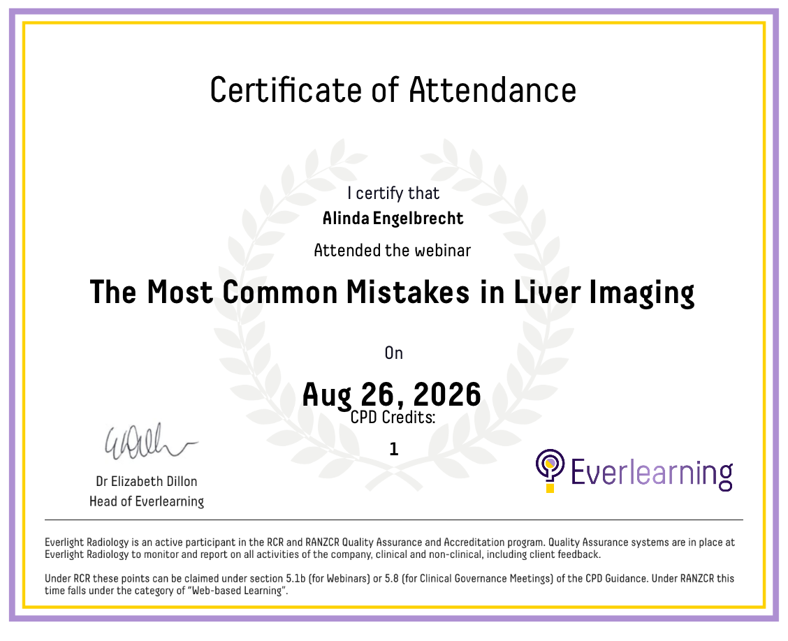 The Most Common Mistakes in Liver Imaging Certificate