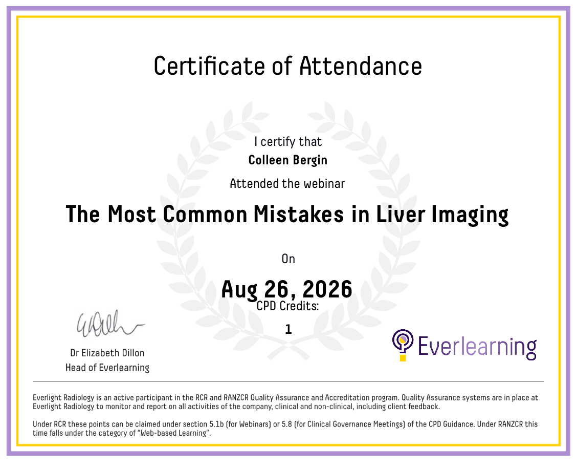 The Most Common Mistakes in Liver Imaging Certificate