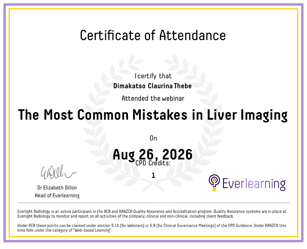 The Most Common Mistakes in Liver Imaging Certificate