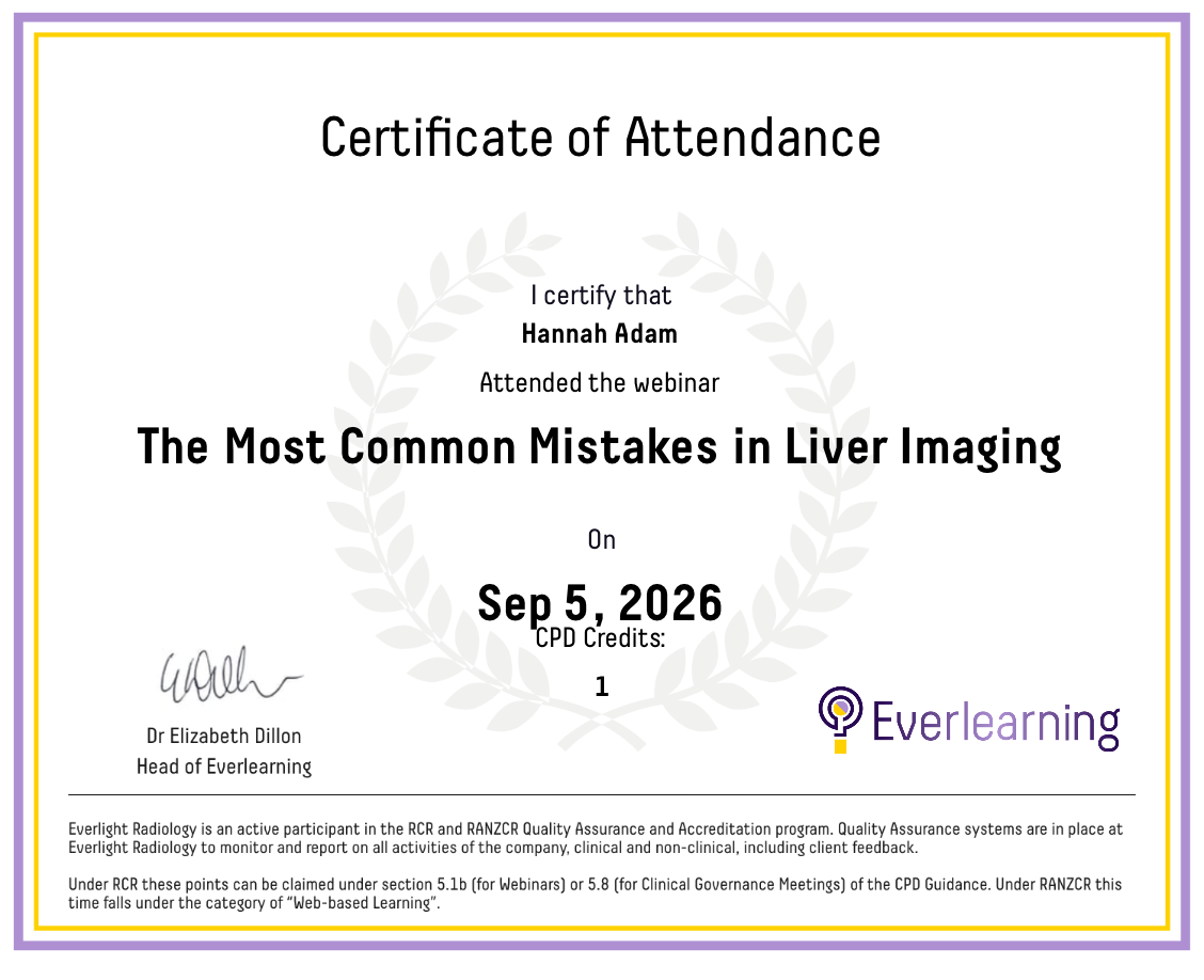 The Most Common Mistakes in Liver Imaging Certificate
