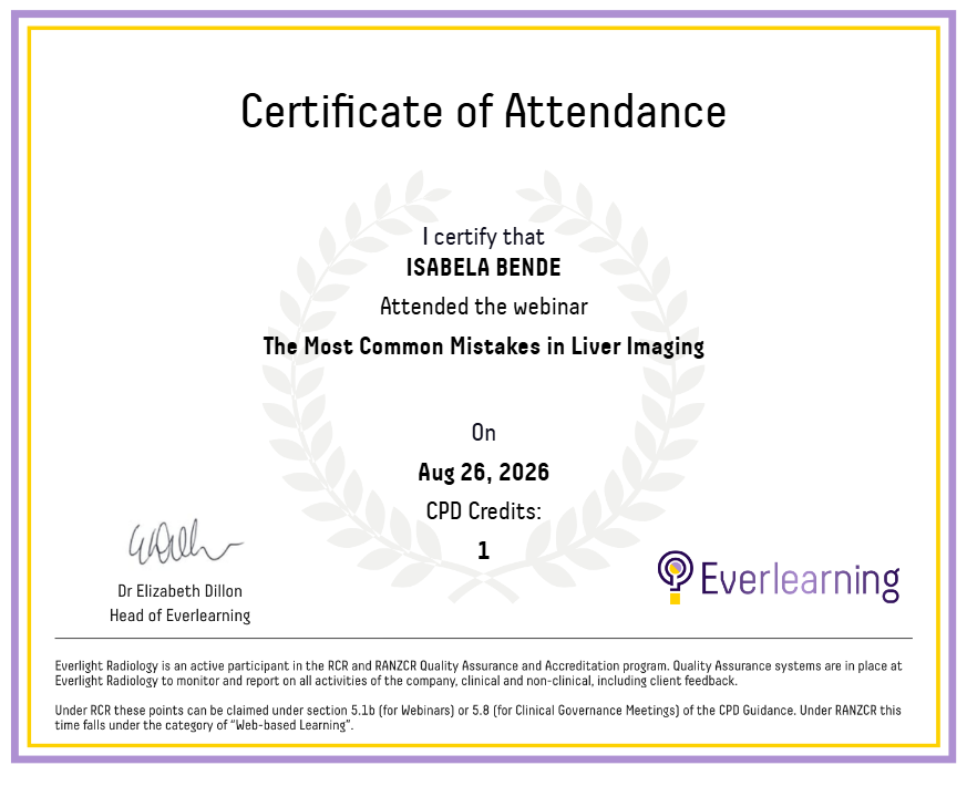 The Most Common Mistakes in Liver Imaging Certificate