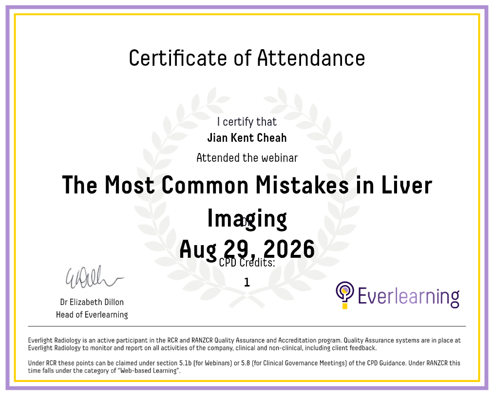 The Most Common Mistakes in Liver Imaging Certificate