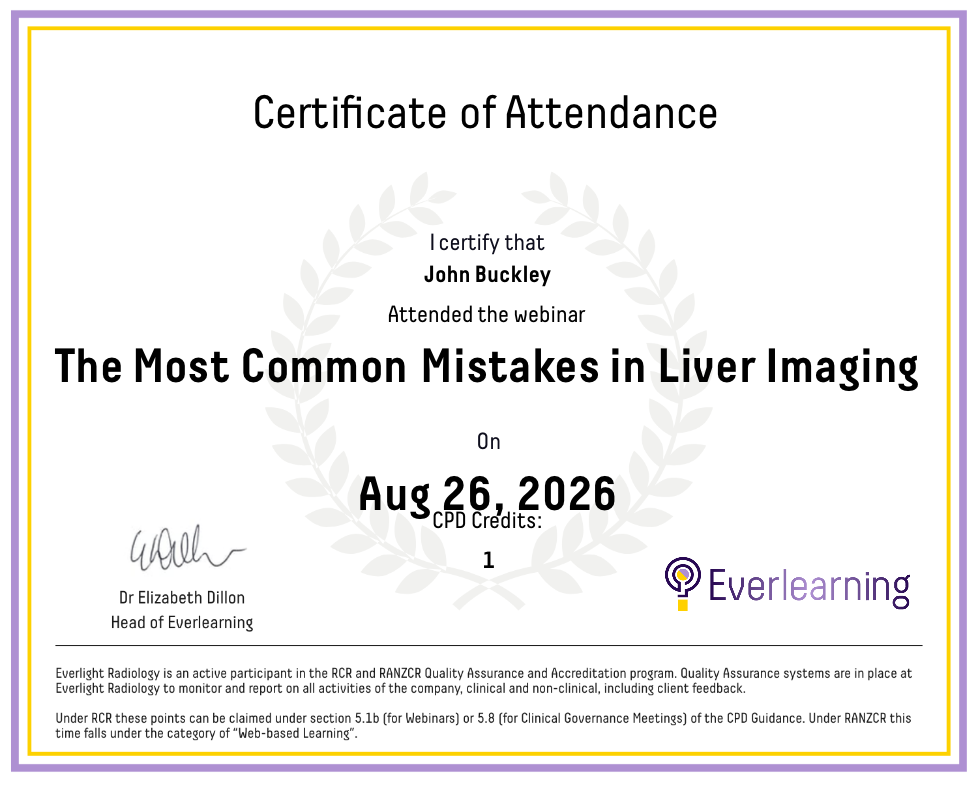 The Most Common Mistakes in Liver Imaging Certificate