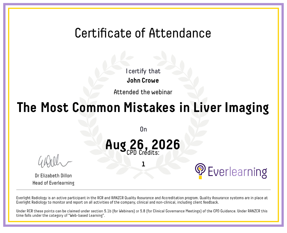 The Most Common Mistakes in Liver Imaging Certificate