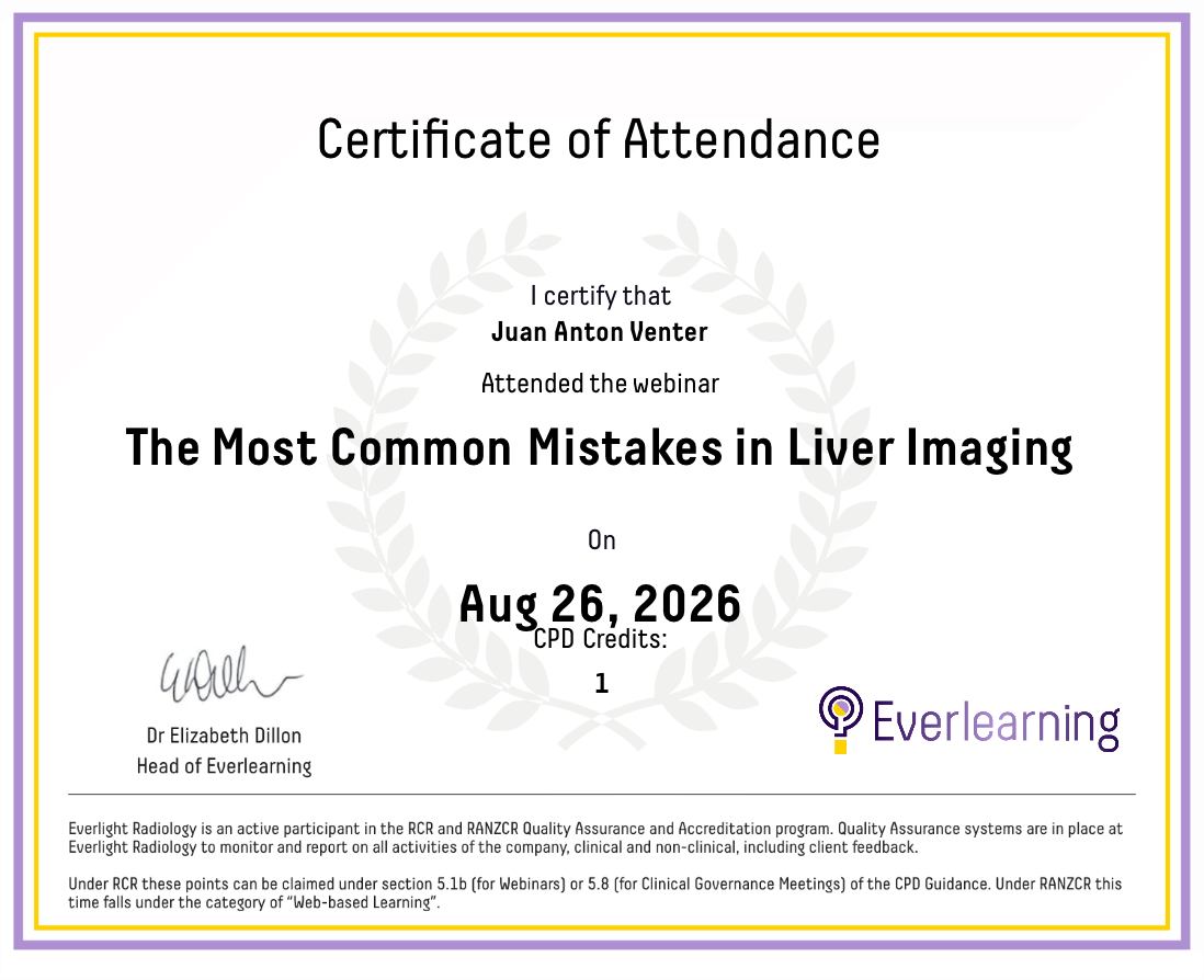 The Most Common Mistakes in Liver Imaging Certificate