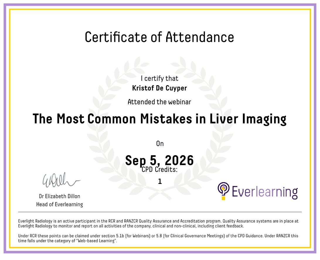 The Most Common Mistakes in Liver Imaging Certificate