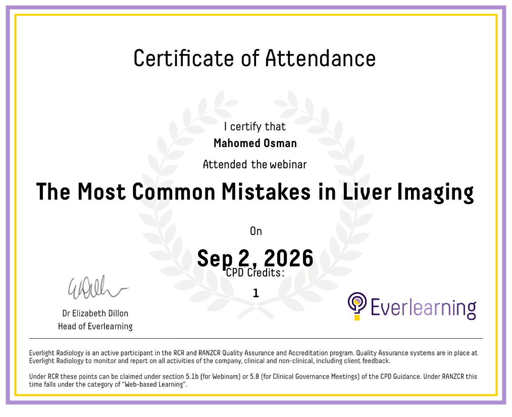 The Most Common Mistakes in Liver Imaging Certificate