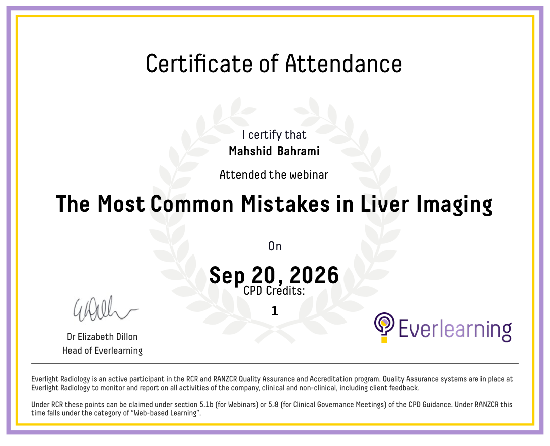The Most Common Mistakes in Liver Imaging Certificate