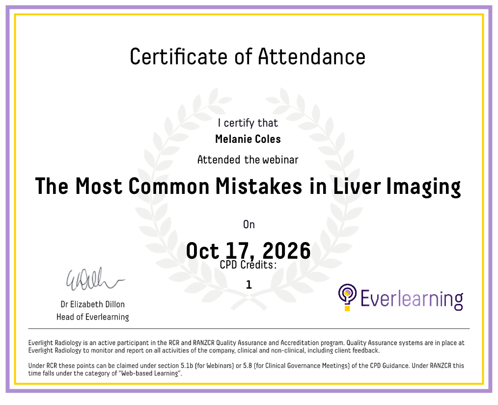 The Most Common Mistakes in Liver Imaging Certificate