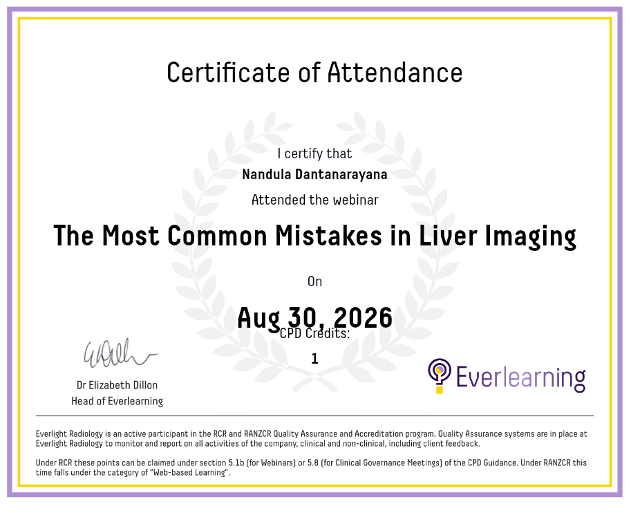 The Most Common Mistakes in Liver Imaging Certificate