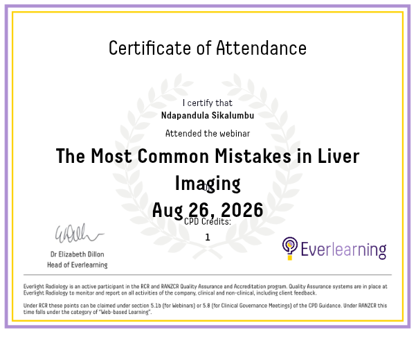 The Most Common Mistakes in Liver Imaging Certificate