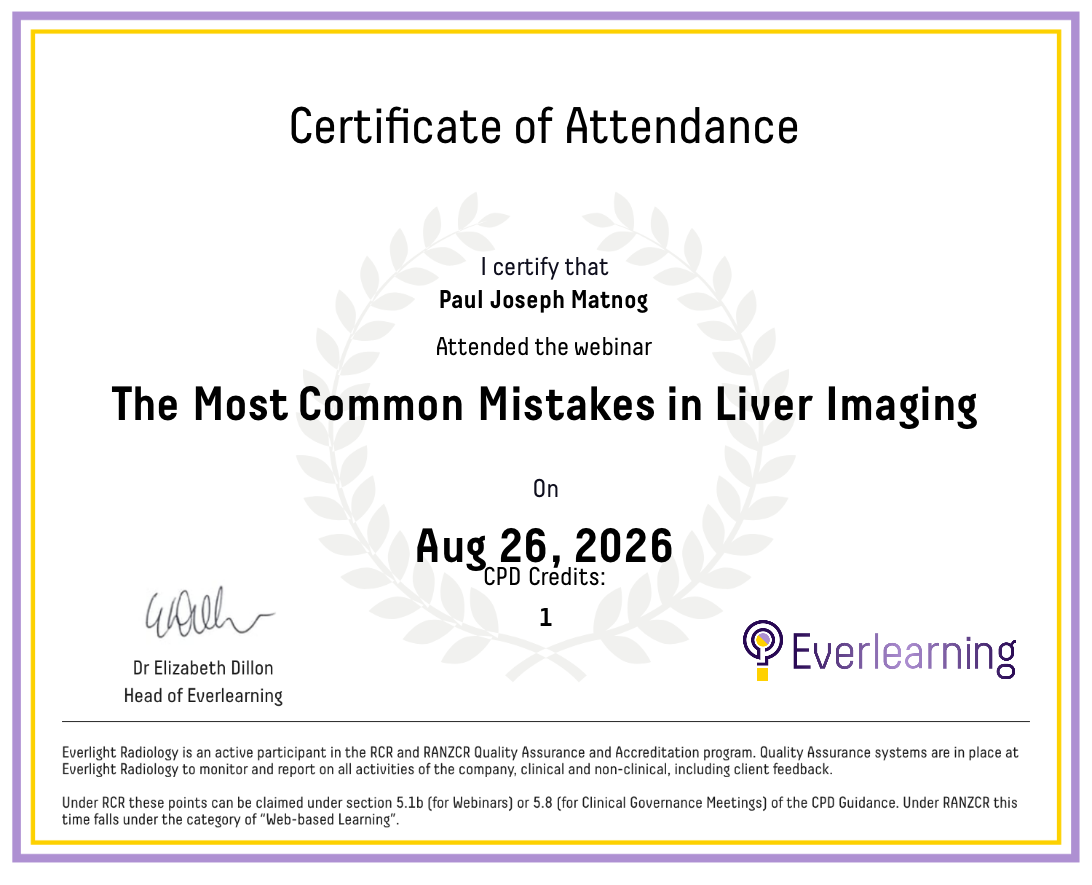 The Most Common Mistakes in Liver Imaging Certificate
