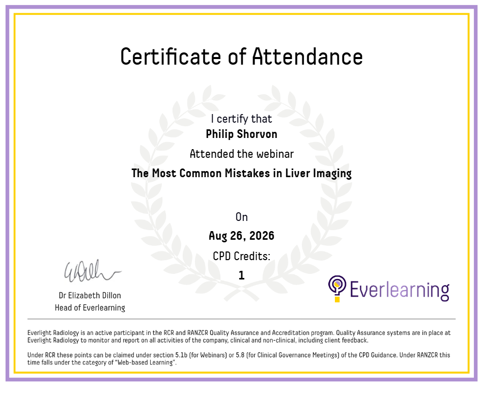 The Most Common Mistakes in Liver Imaging Certificate