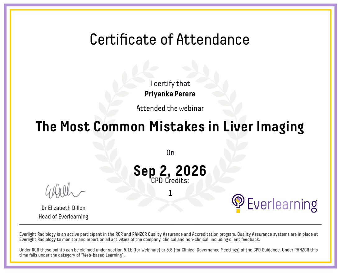 The Most Common Mistakes in Liver Imaging Certificate