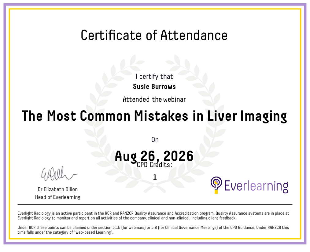 The Most Common Mistakes in Liver Imaging Certificate