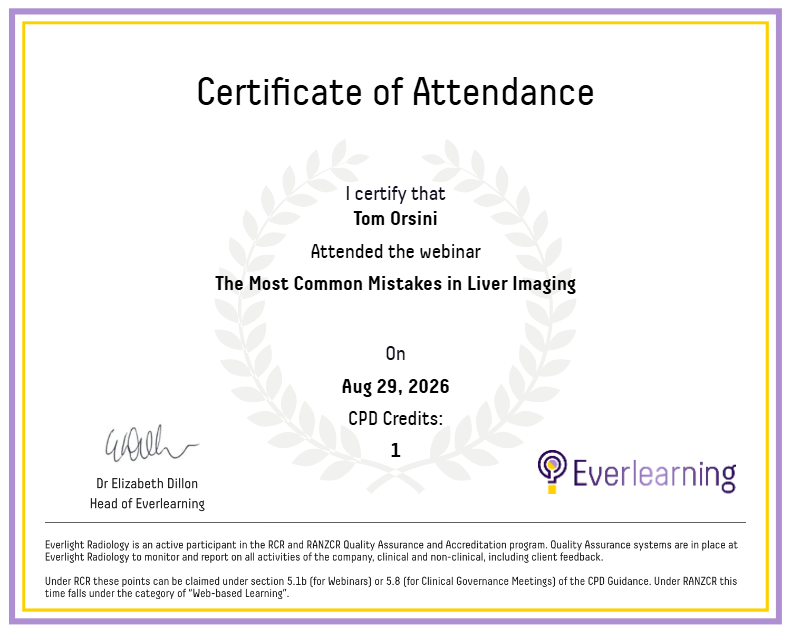 The Most Common Mistakes in Liver Imaging Certificate