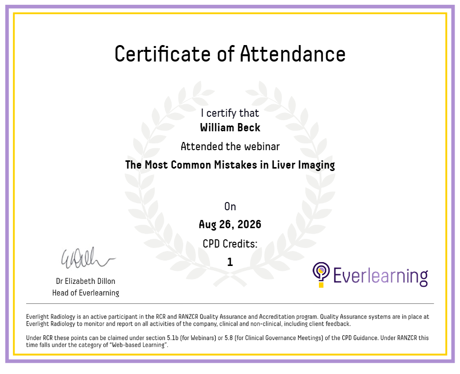The Most Common Mistakes in Liver Imaging Certificate
