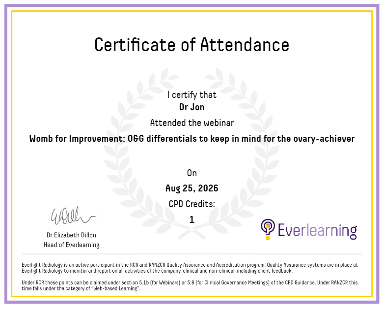 Womb for Improvement: O&G differentials to keep in mind for the ovary-achiever Certificate