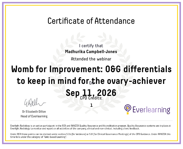 Womb for Improvement: O&G differentials to keep in mind for the ovary-achiever Certificate