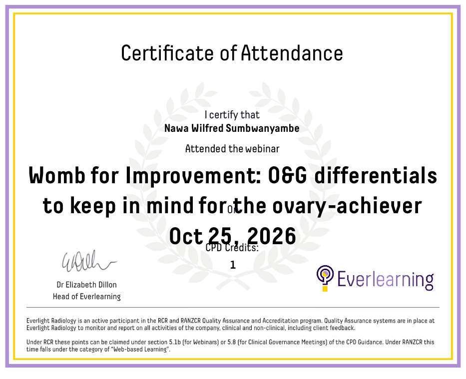 Womb for Improvement: O&G differentials to keep in mind for the ovary-achiever Certificate